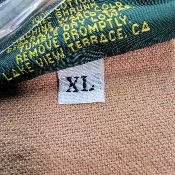 Vintage Cotton Palm Beige Cotton Tie Dye Button Down Collared Rare Casual Shirt - Picture 14 of 15